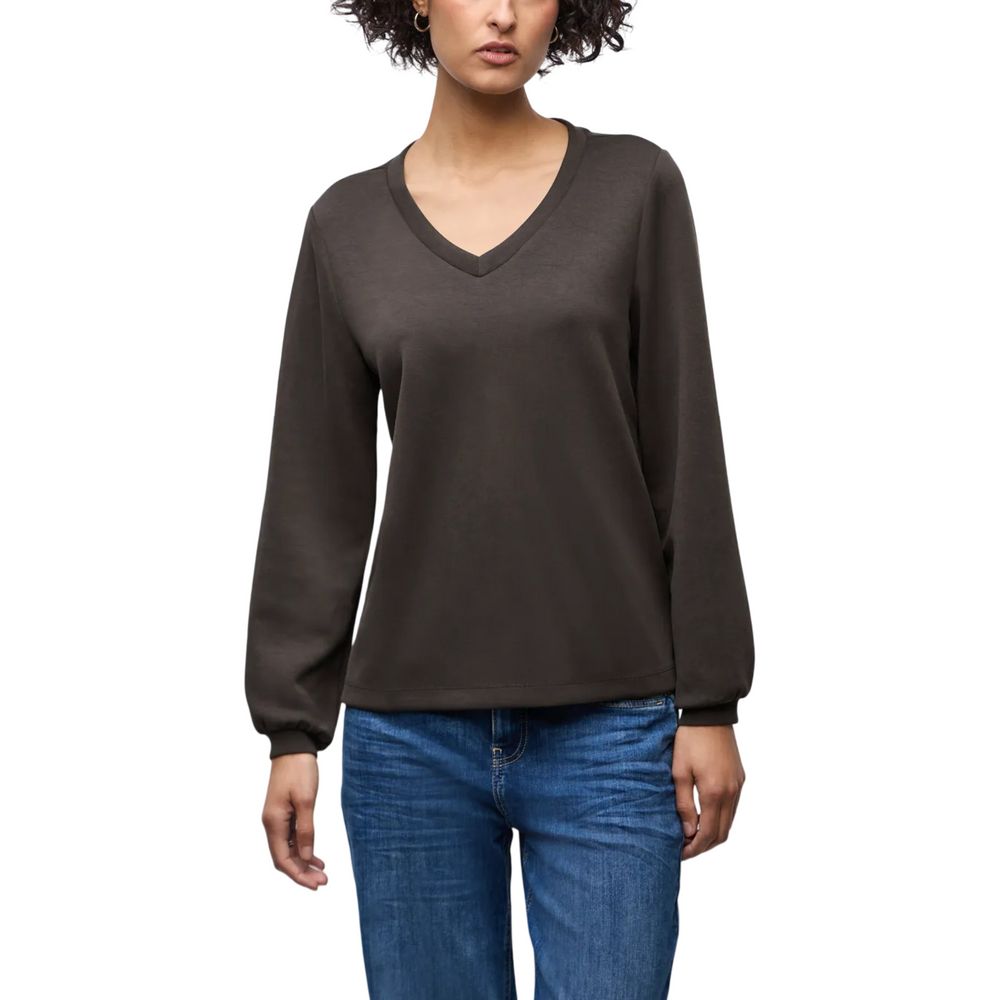 Street One Braunes Sweatshirt aus Modal