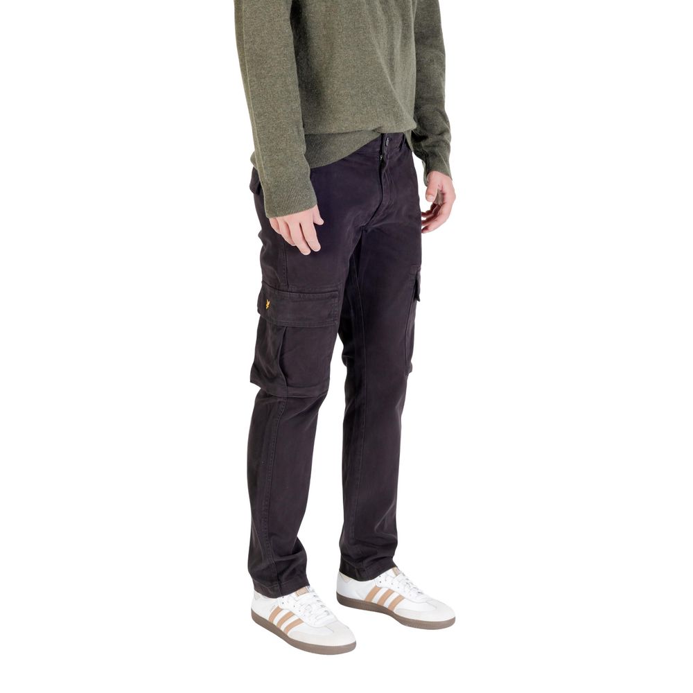 Lyle & Scott Schwarze Cargohose aus Baumwolle