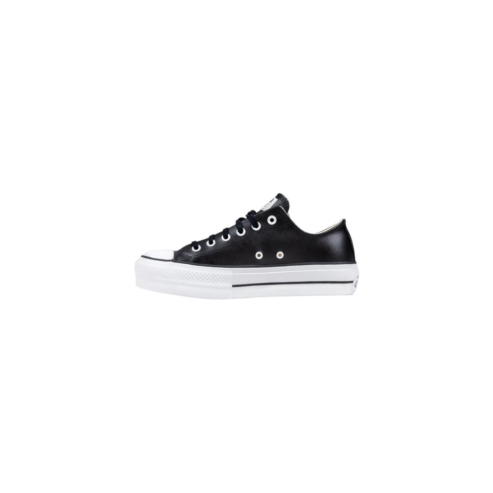 Converse Schwarze Leder Low-Top-Sneaker