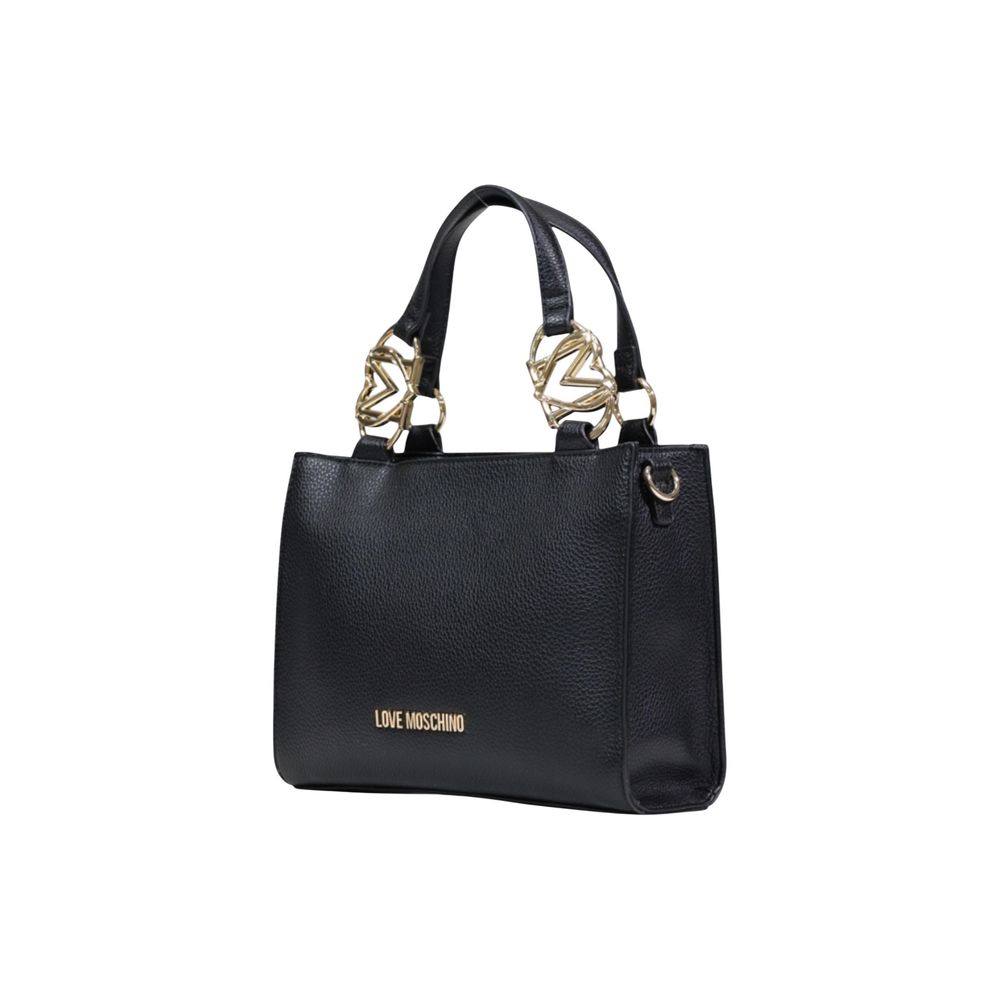 Love Moschino Schwarze Handtasche aus Polyethylen