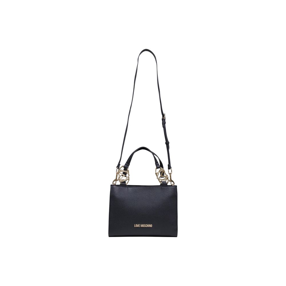 Love Moschino Schwarze Handtasche aus Polyethylen