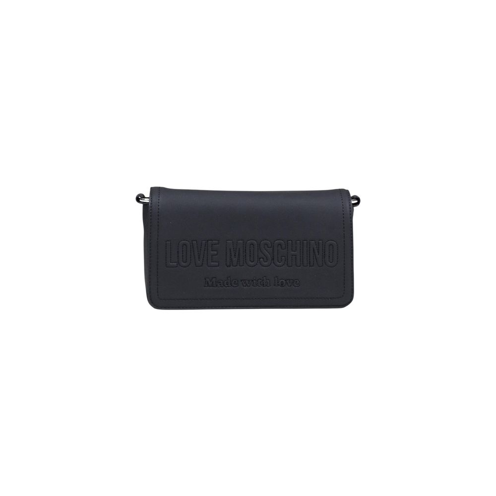 Love Moschino Schwarze Handtasche aus Polyethylen