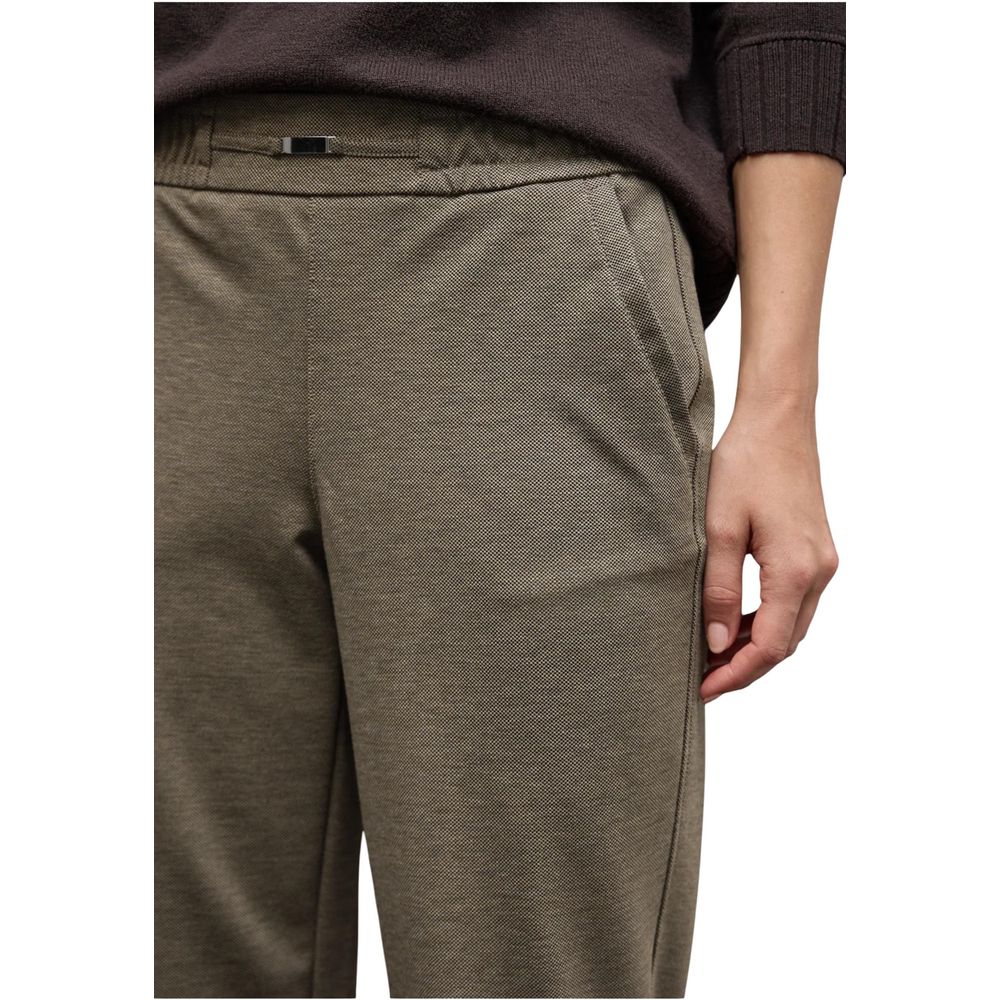 Street One Brown Casual Trousers made of Polyester