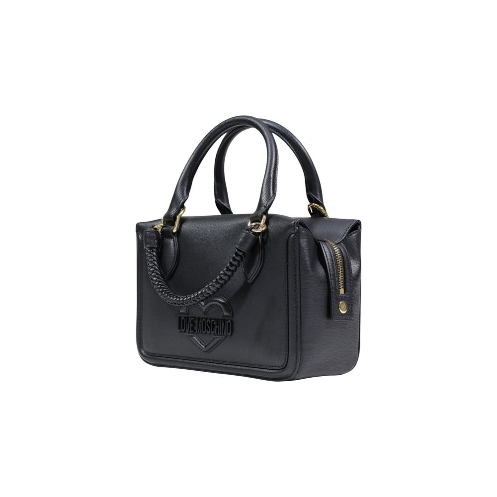 Love Moschino Schwarze Handtasche aus Polyethylen
