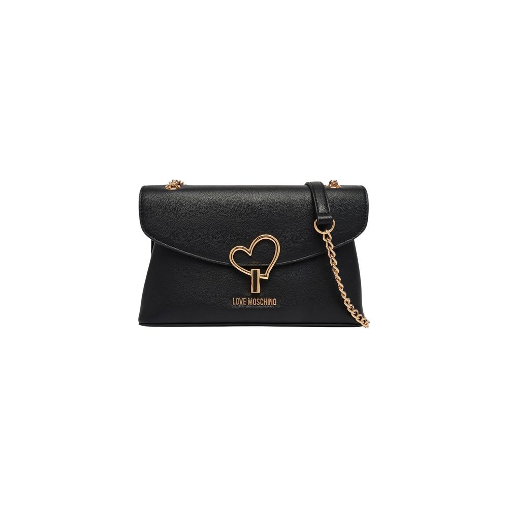 Love Moschino Schwarze Handtasche aus Polyurethan