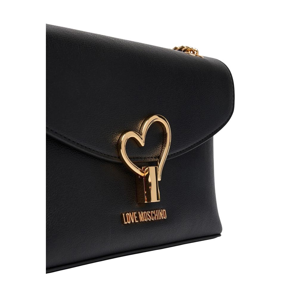 Love Moschino Schwarze Handtasche aus Polyurethan