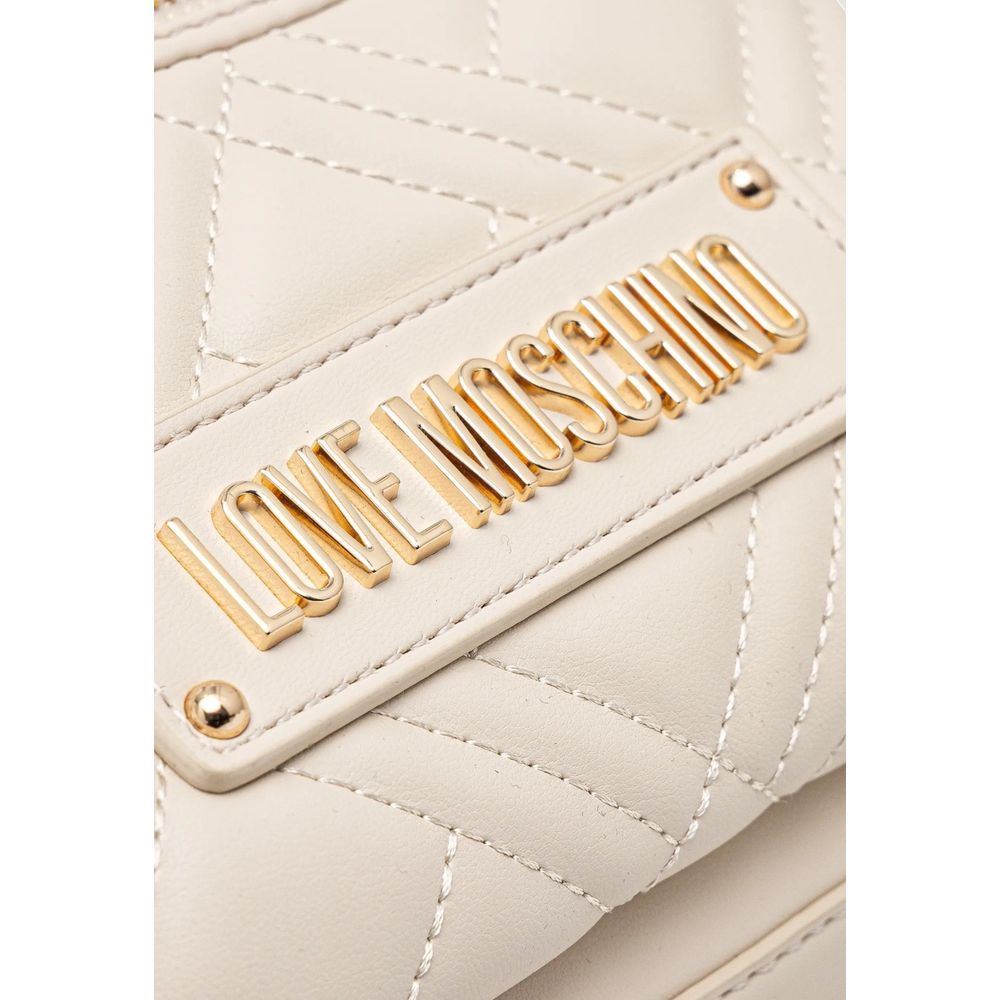 Love Moschino Beiger Rucksack aus Polyethylen