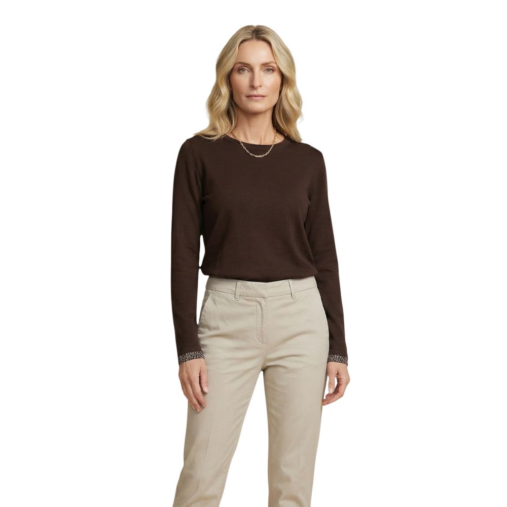 Street One Brown Cotton Long-Sleeve Shirt