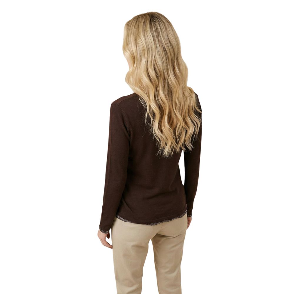 Street One Brown Cotton Long-Sleeve Shirt