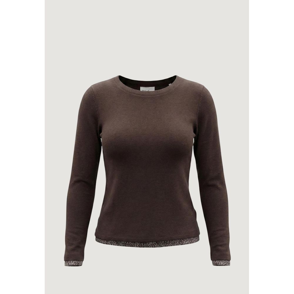 Street One Brown Cotton Long-Sleeve Shirt