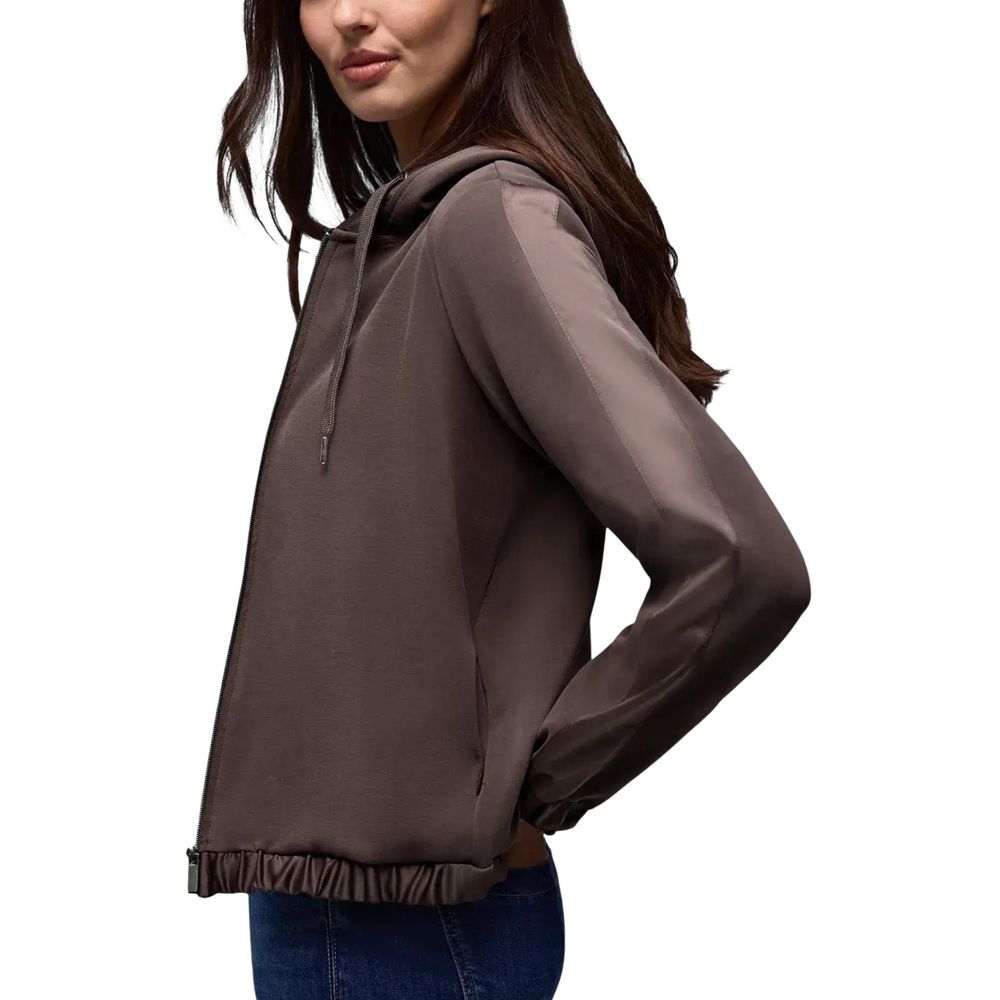 Street One Brauner Modal-Hoodie