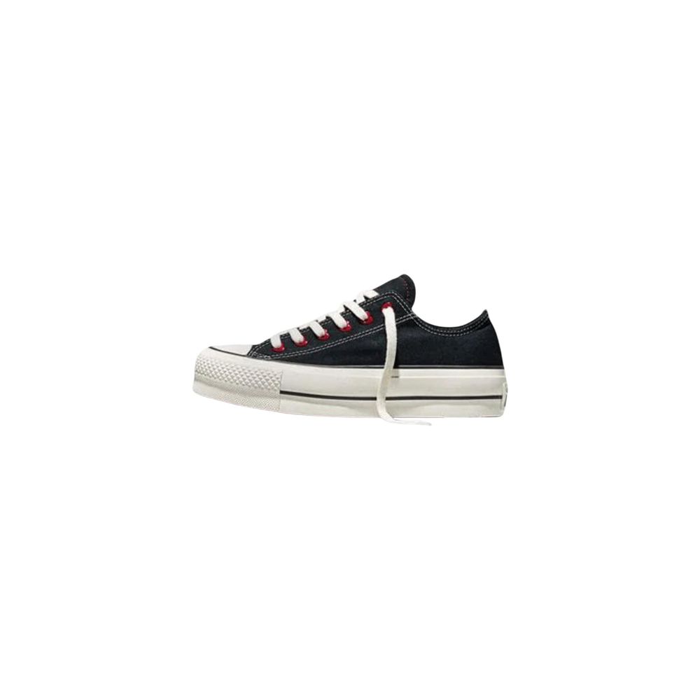 Converse Schwarze Plateau-Sneaker aus Stoff