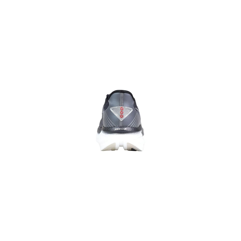 Saucony Black and White Textile Sports Sneakers