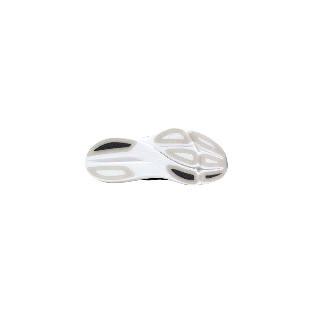 Saucony Black and White Textile Sports Sneakers