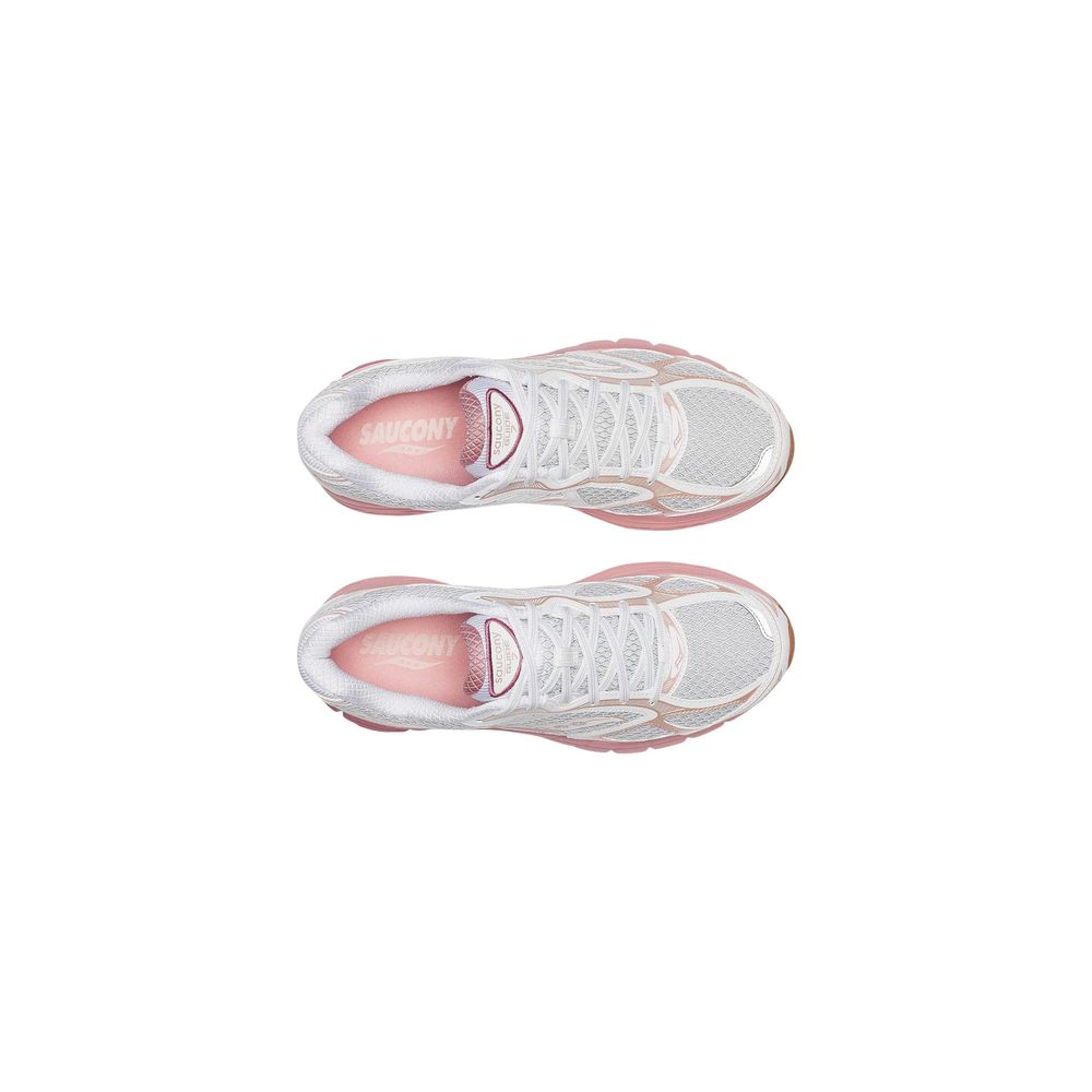Saucony Weiße Textil-Sneaker für sportliche Looks