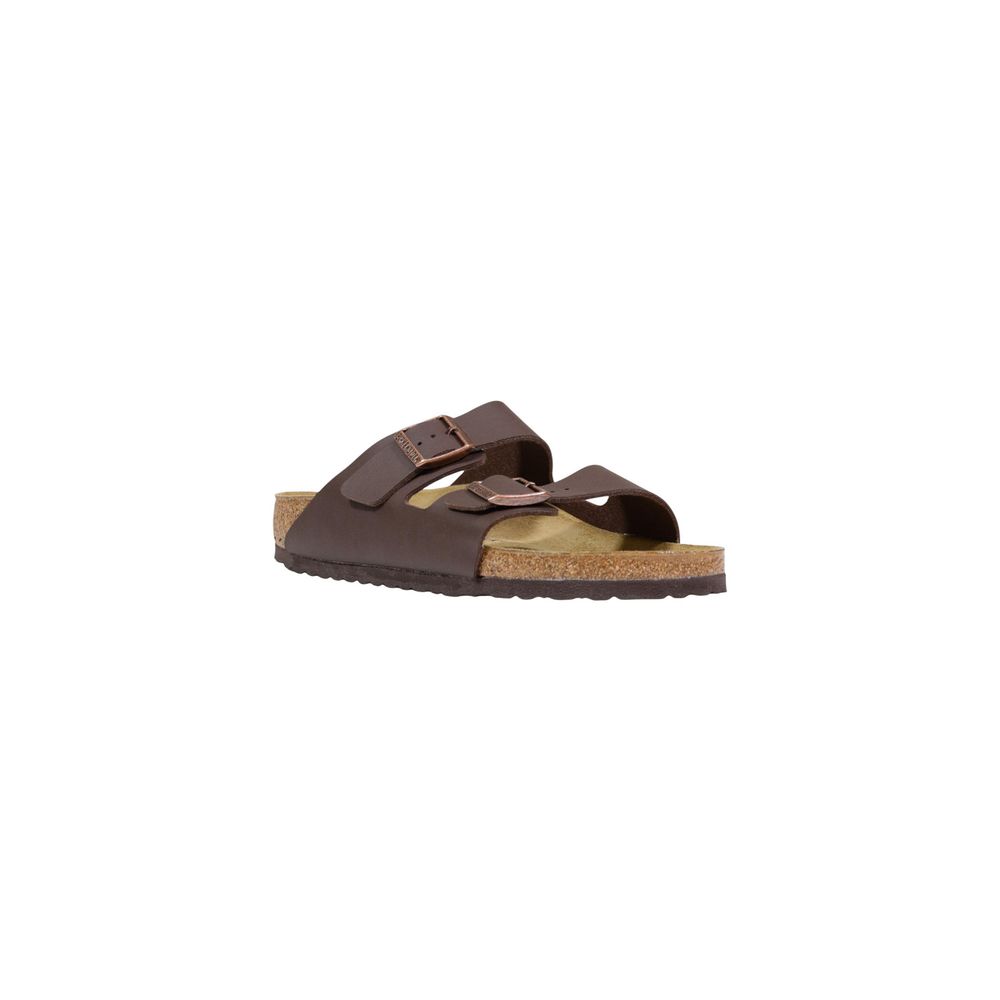 Birkenstock Braune Synthetik-Sandalen