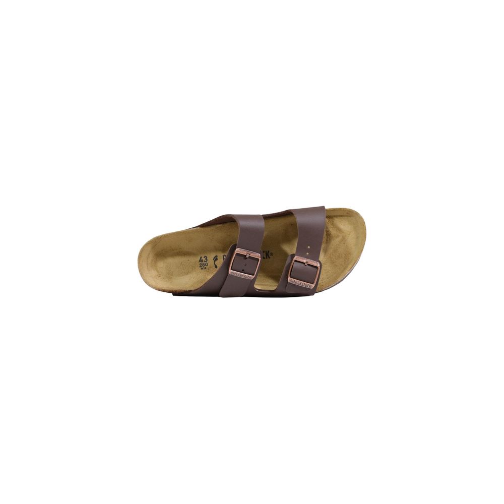 Birkenstock Braune Synthetik-Sandalen