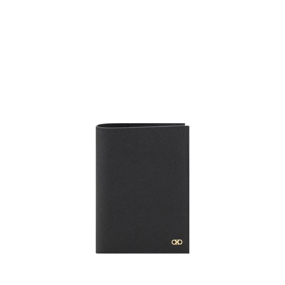 Ferragamo Black Calfskin Bos Taurus Wallet