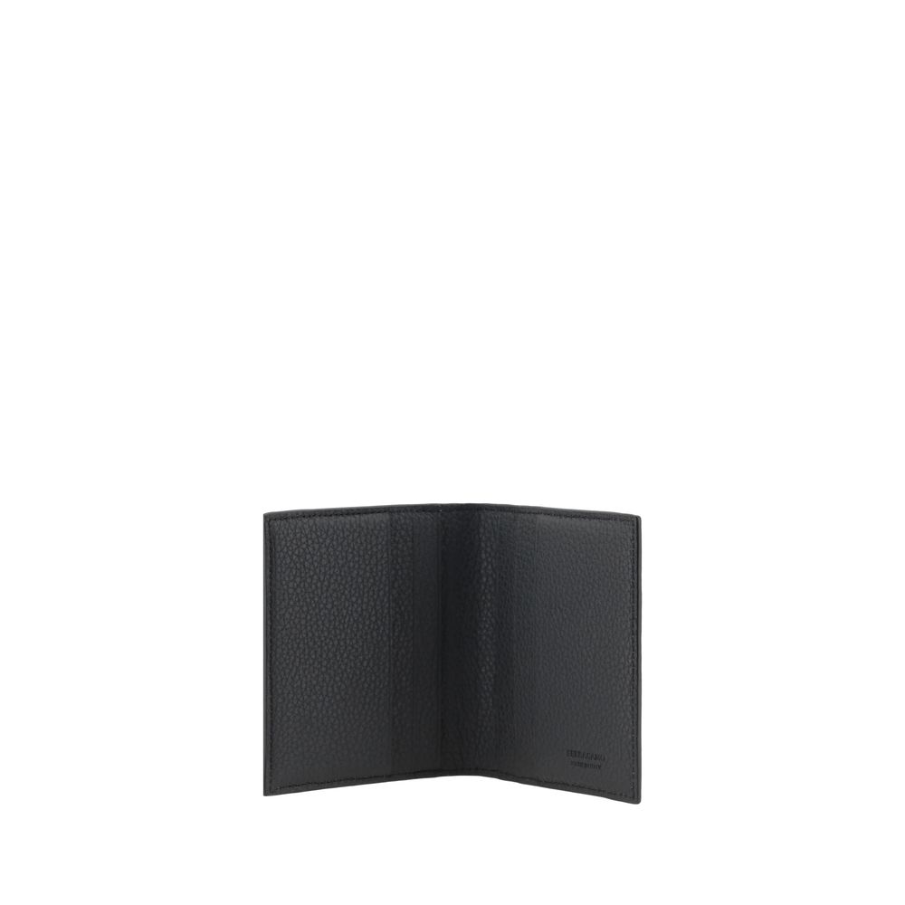 Ferragamo Black Calfskin Bos Taurus Wallet