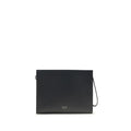 Ferragamo Schwarze Kalbsleder Bos Taurus Accessoire