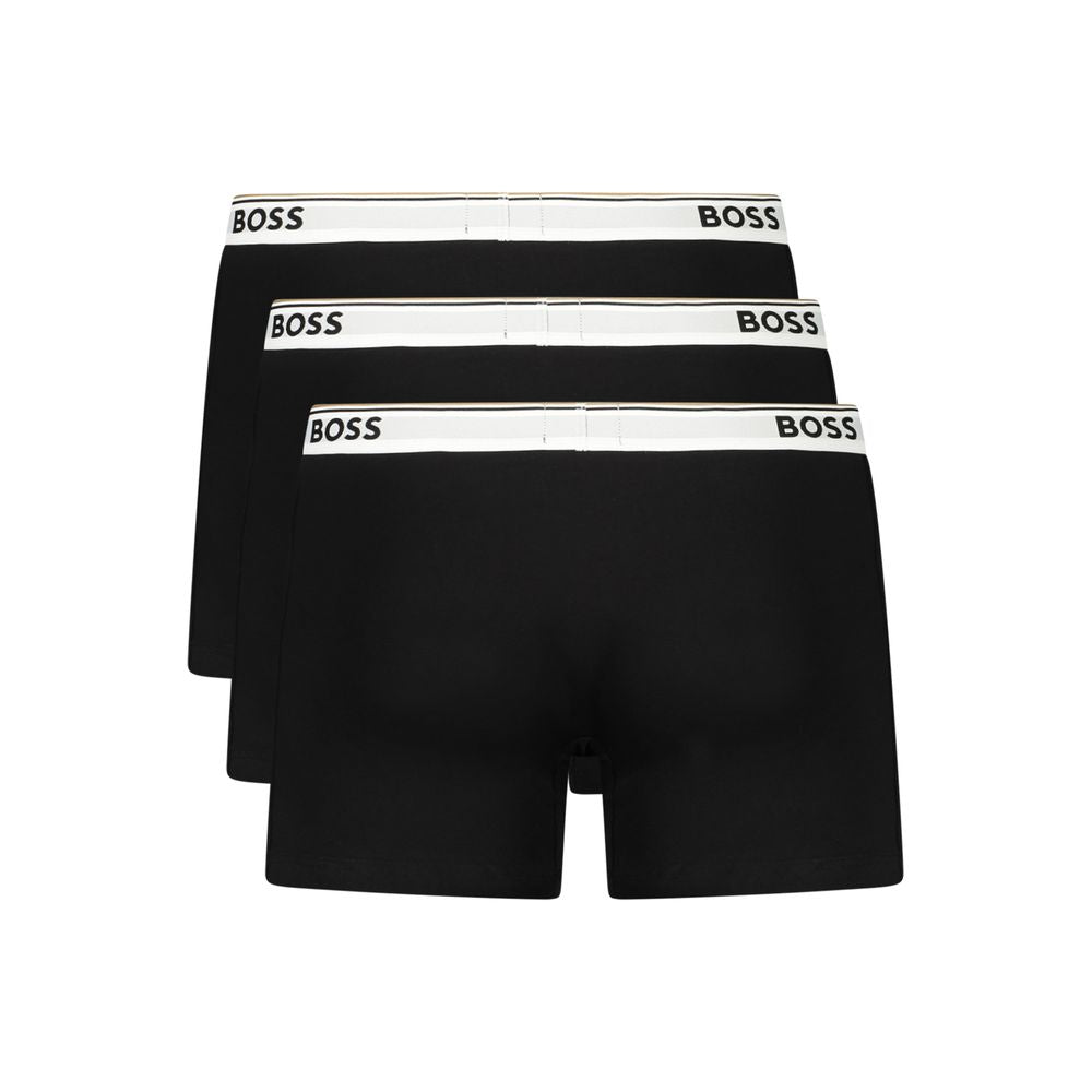 Hugo Boss Schwarze Baumwoll-Boxershorts für Herren