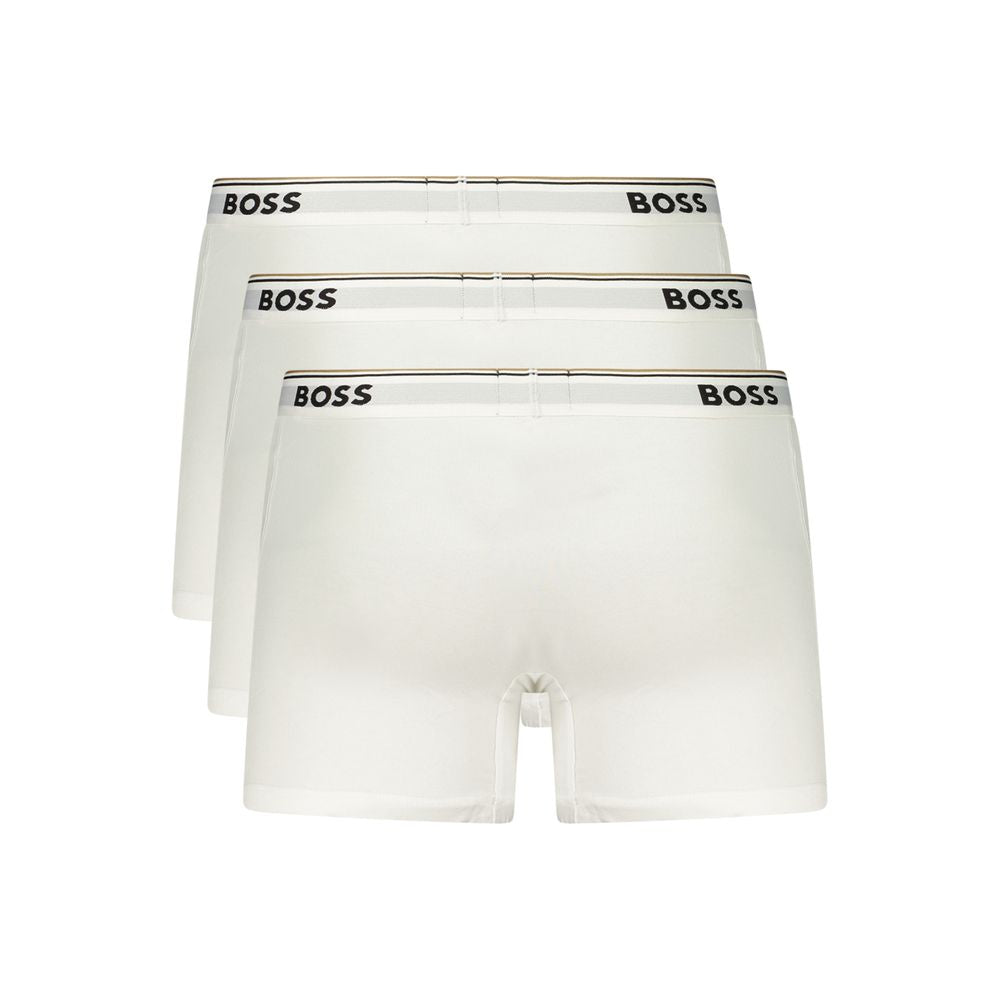 Hugo Boss Bianco Cotton Men's Boxer Shorts