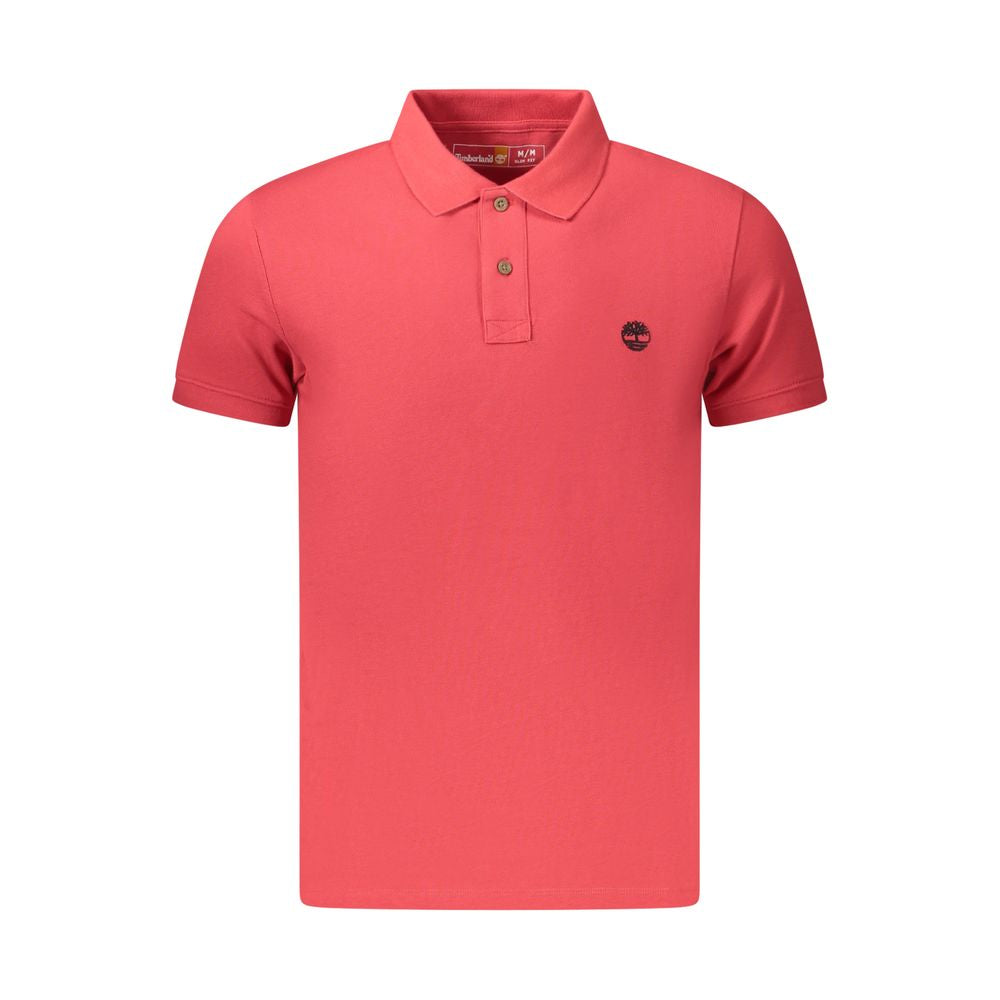 Timberland Rotes Herren-Poloshirt aus Baumwolle