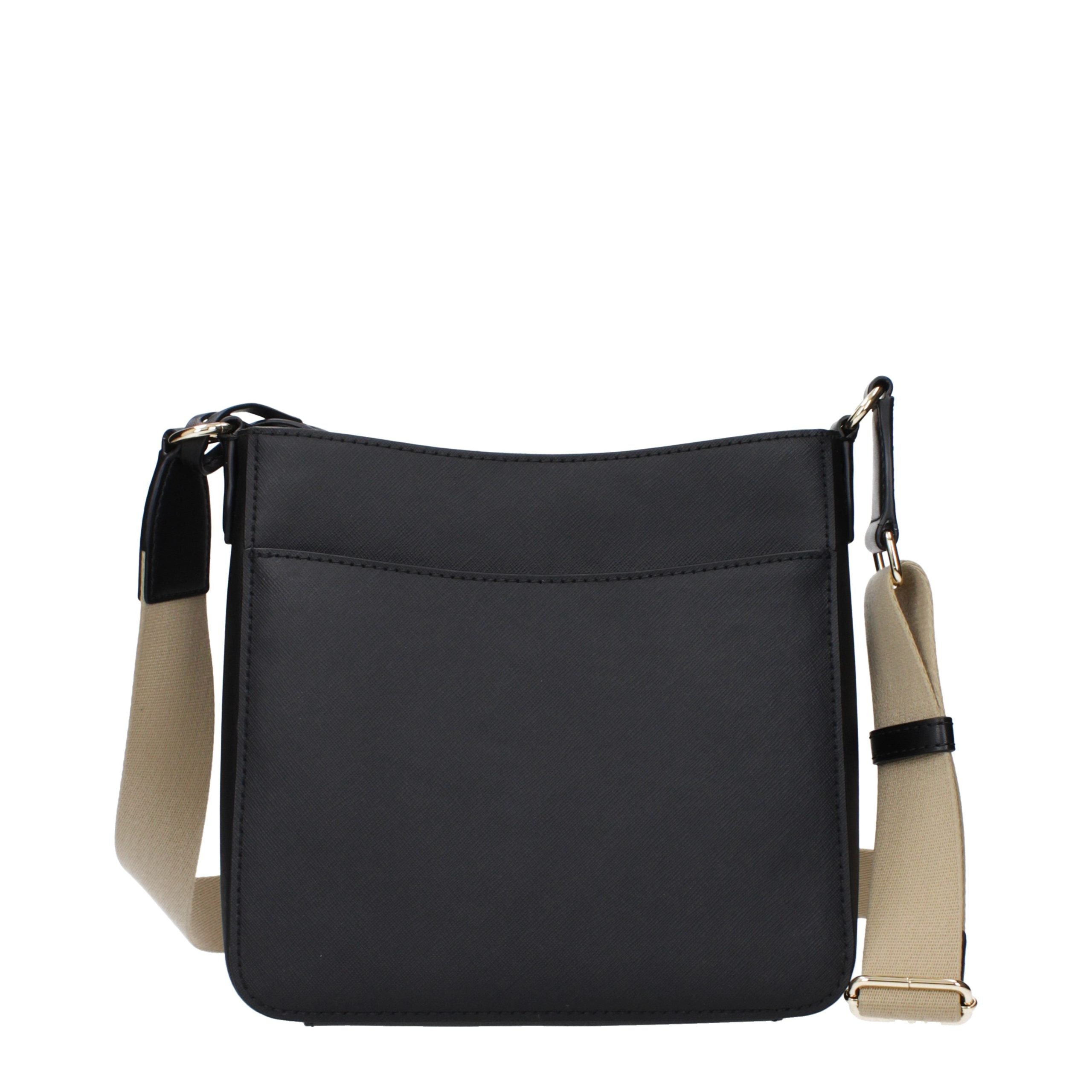Michael Kors Schwarze Leder Umhängetasche