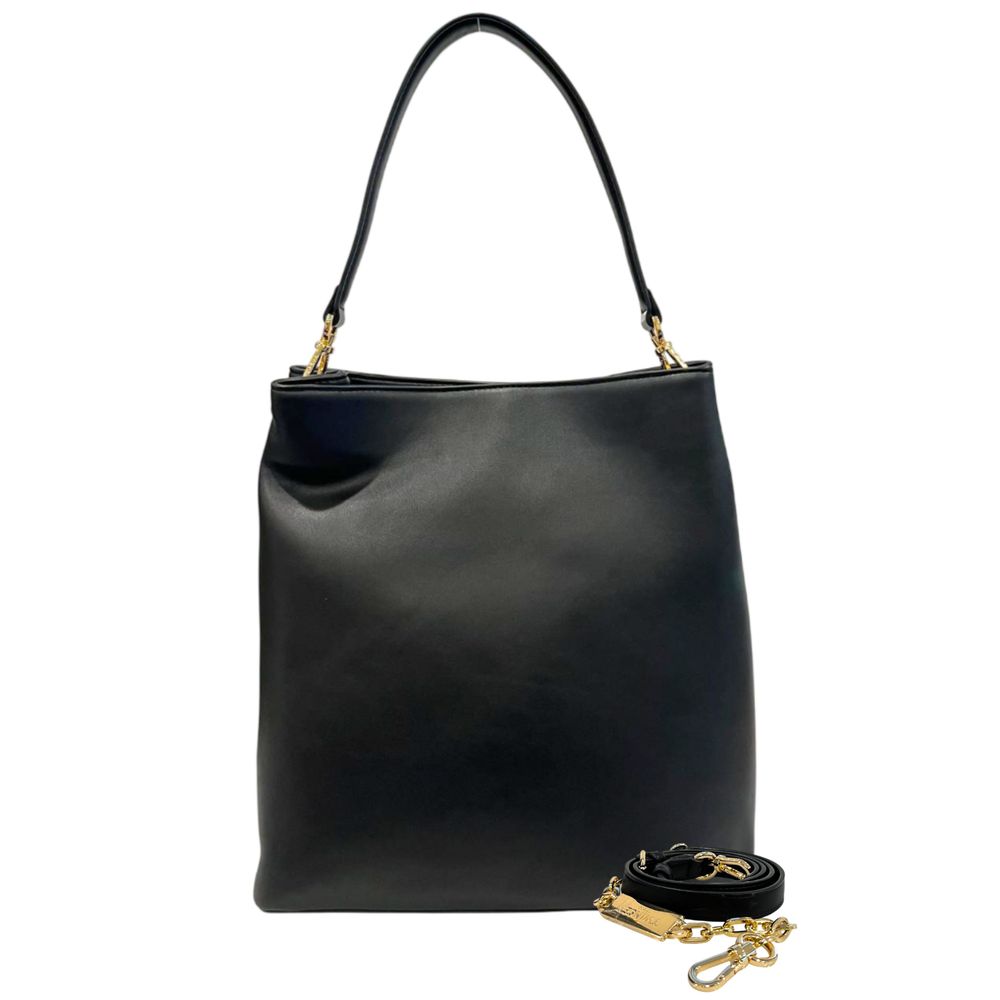Twinset Schwarze Schultertasche aus PU für Damen