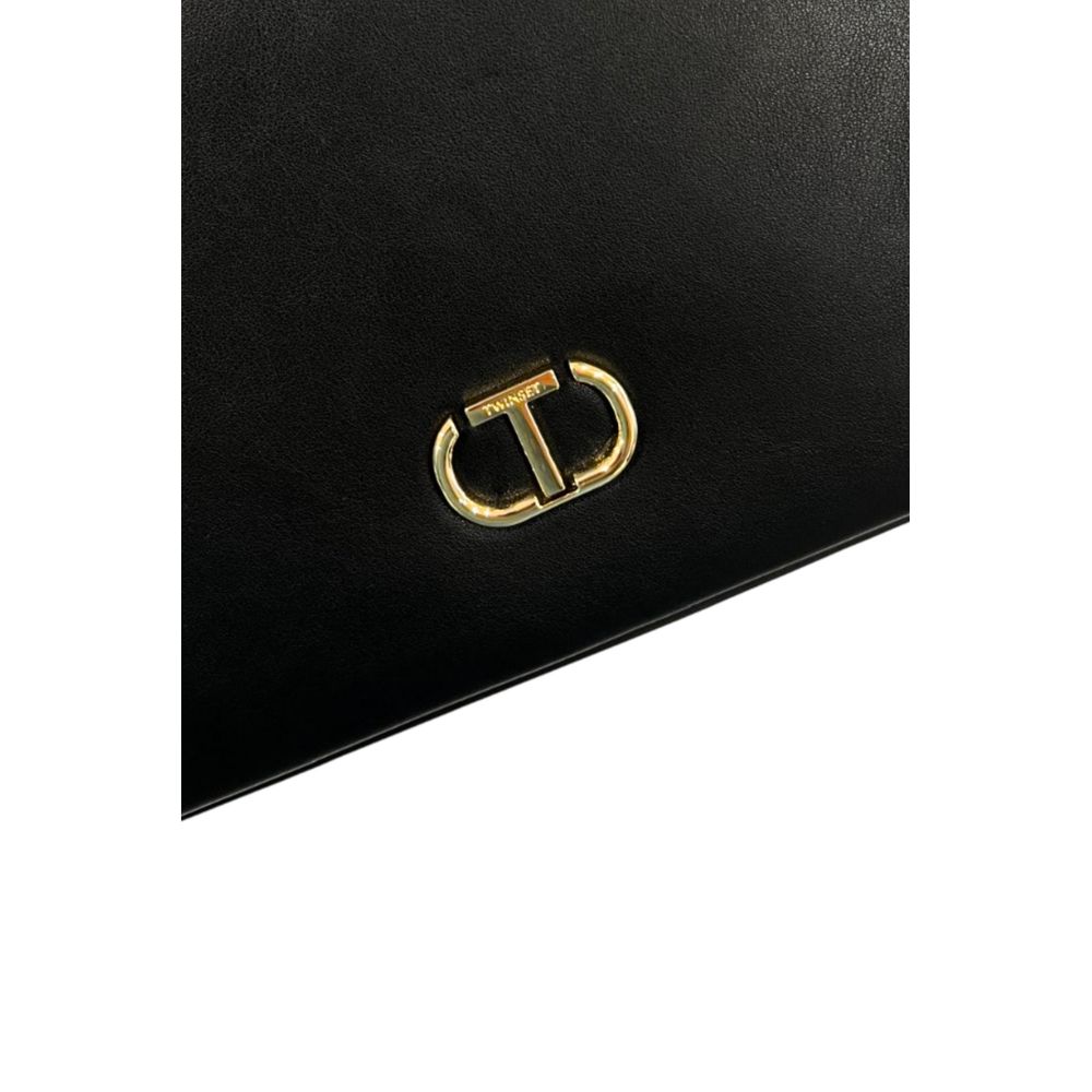 Twinset Schwarze Schultertasche aus PU für Damen