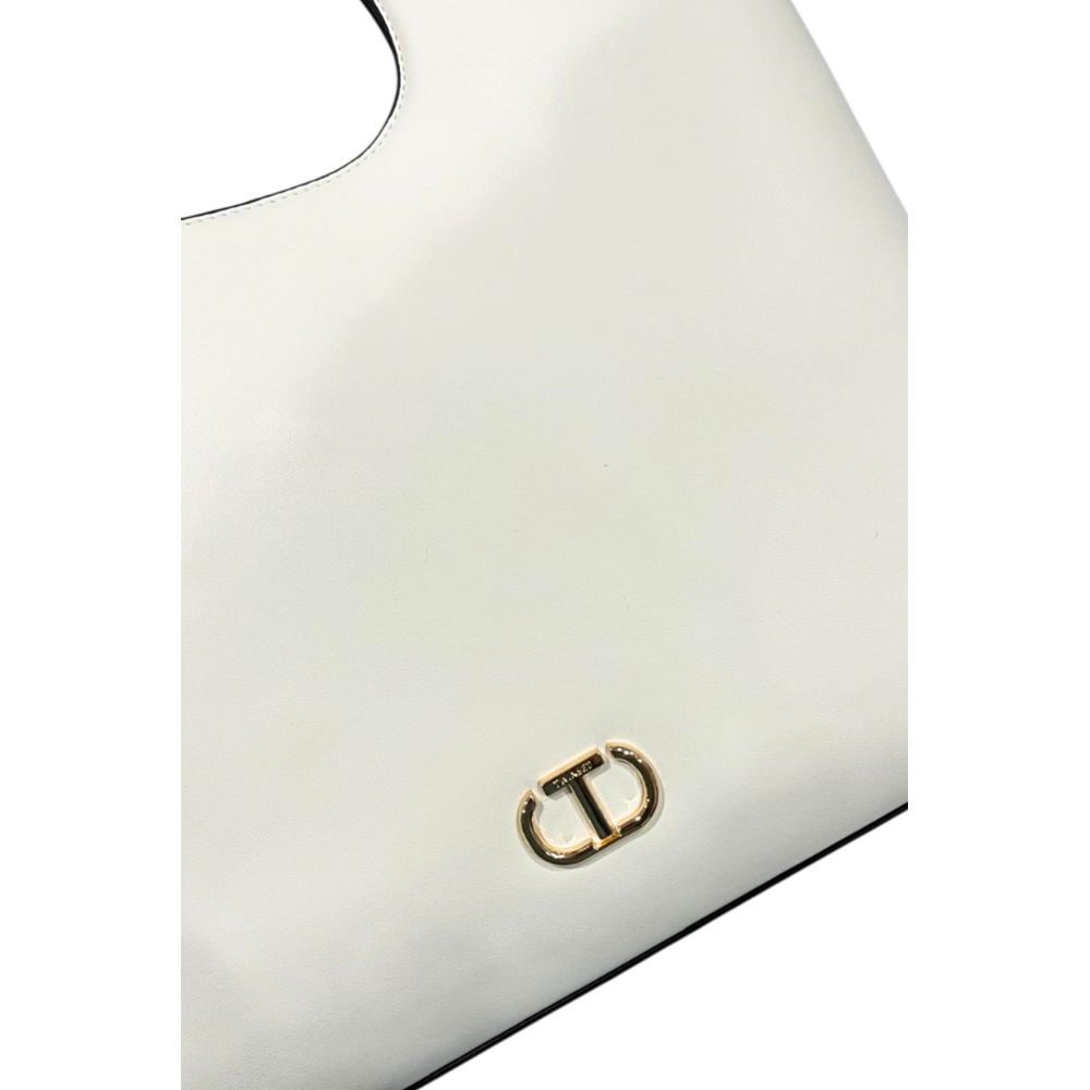 Twinset Weiße Damen-Handtasche aus PU