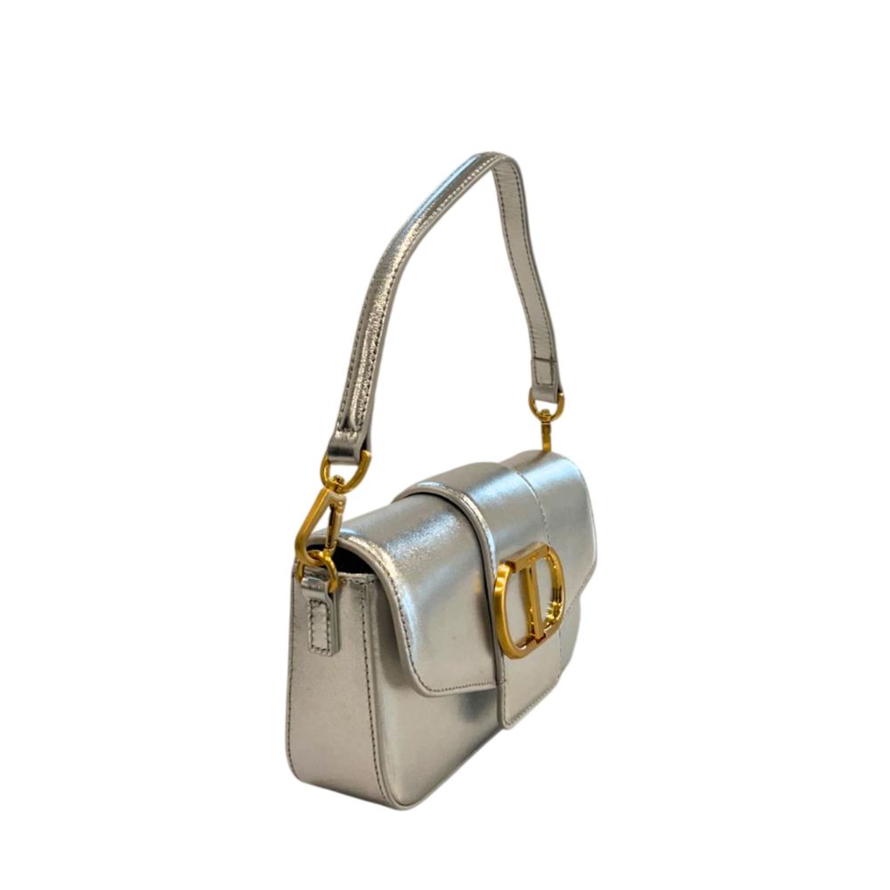 Twinset Women's Silver PU Crossbody Bag