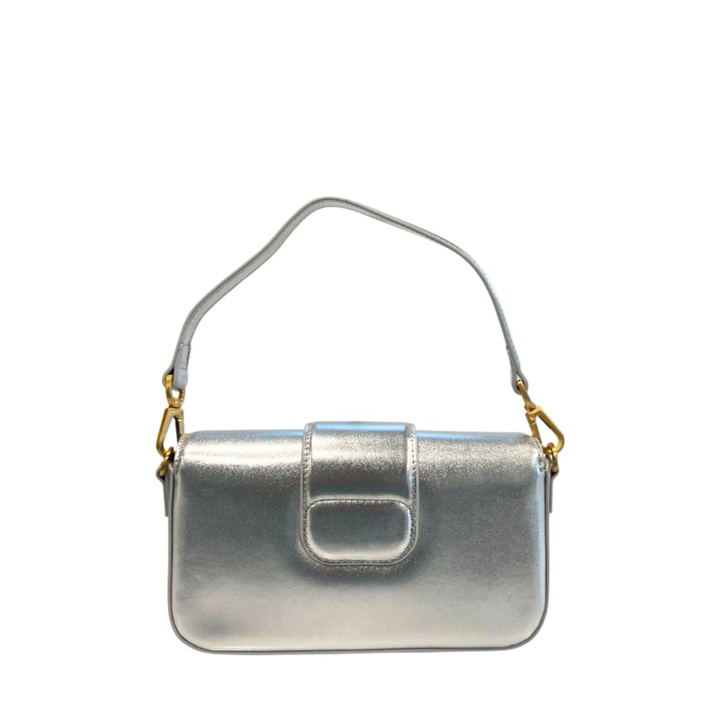 Twinset Women's Silver PU Crossbody Bag