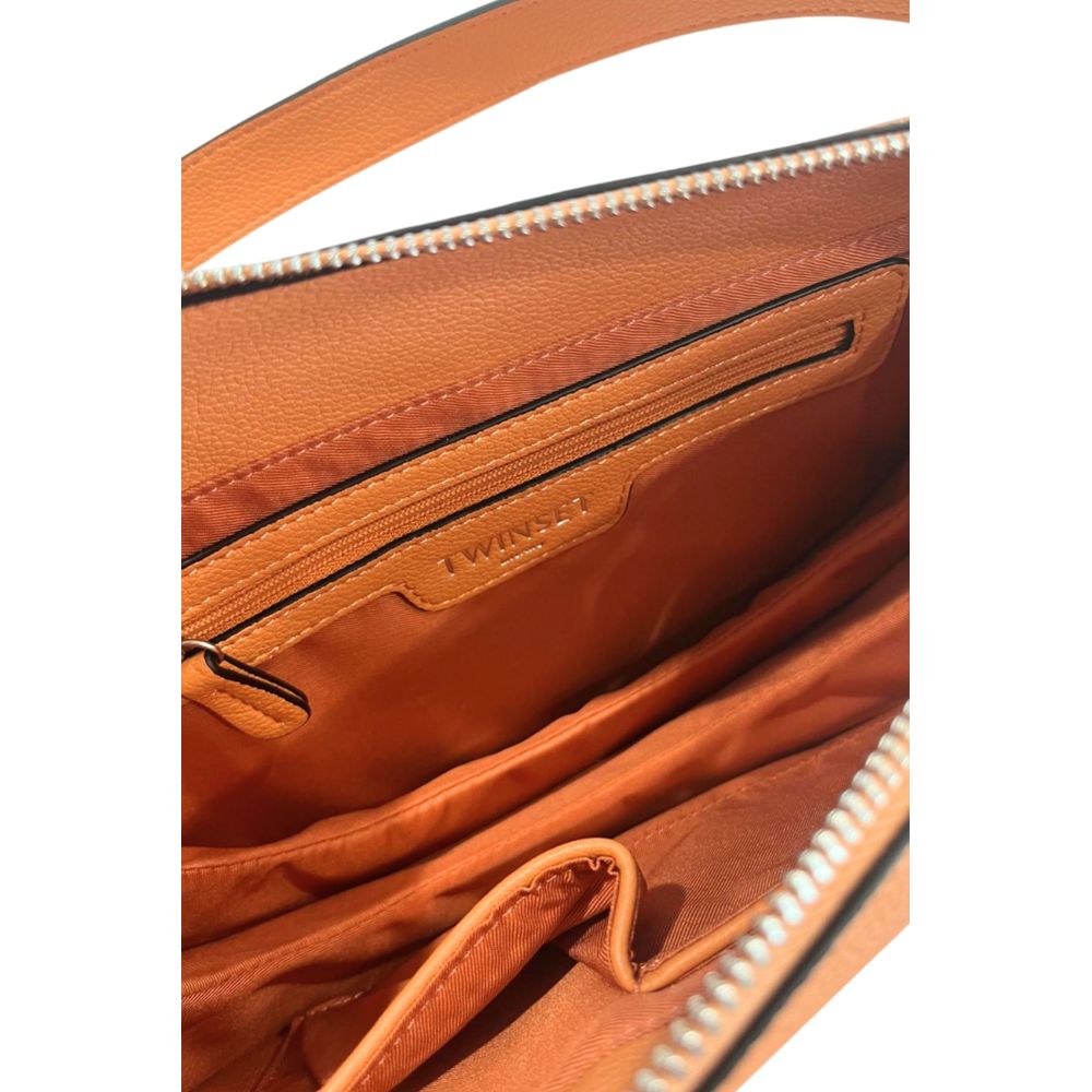 Twinset Orange Polyurethane Women's Shoulder Bag