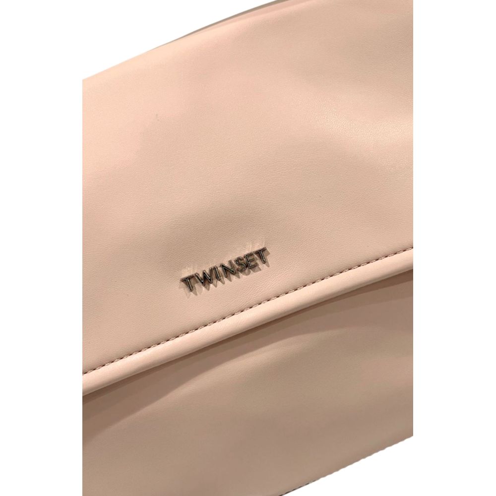 Twinset Pink PU Women's Handbag