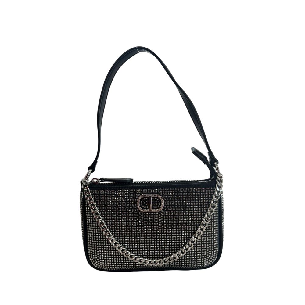 Twinset Schwarze Schultertasche aus Polyurethan für Damen