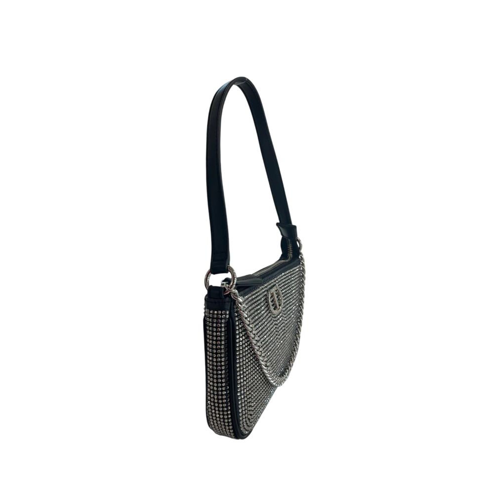 Twinset Schwarze Schultertasche aus Polyurethan für Damen