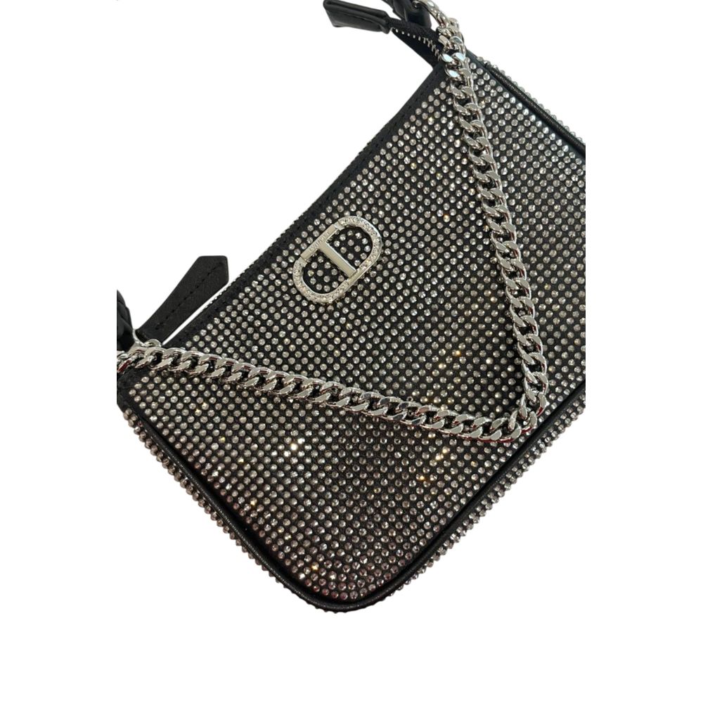 Twinset Schwarze Schultertasche aus Polyurethan für Damen