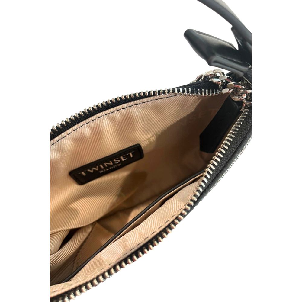 Twinset Schwarze Schultertasche aus Polyurethan für Damen