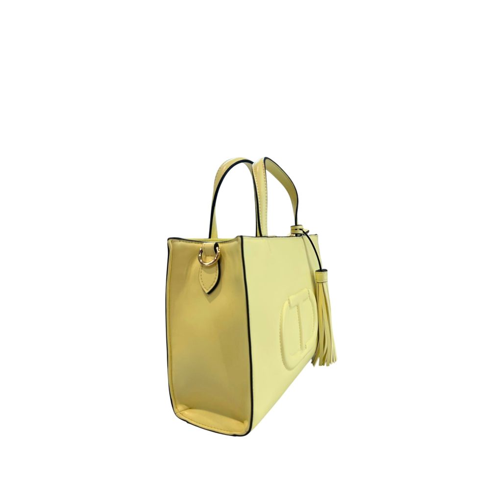 Twinset Zweifarbige Schultertasche aus Polyethylen