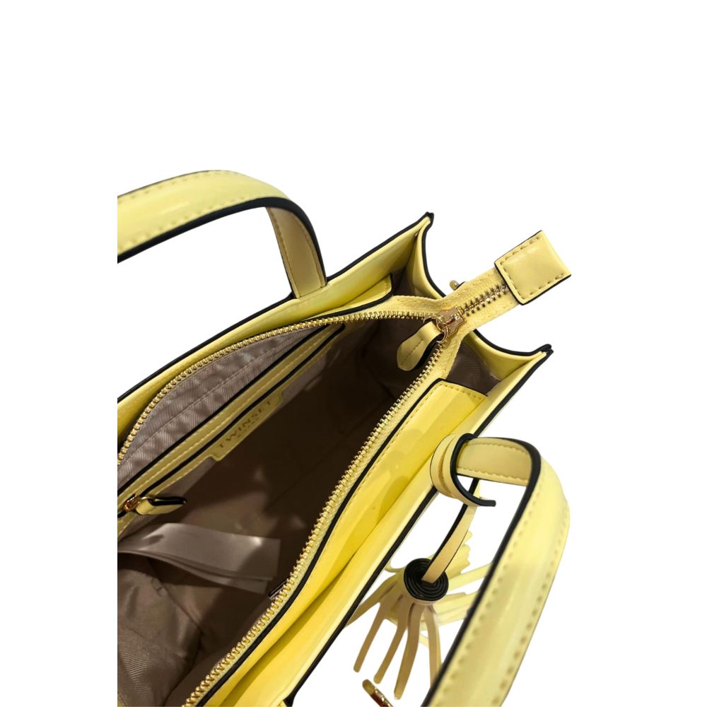 Twinset Zweifarbige Schultertasche aus Polyethylen