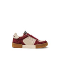 Dolce & Gabbana Weiße Leder Low-Top Sneaker