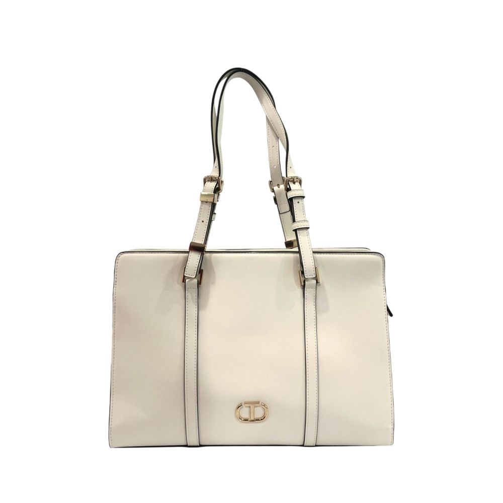 Twinset Women's White PU Shoulder Bag