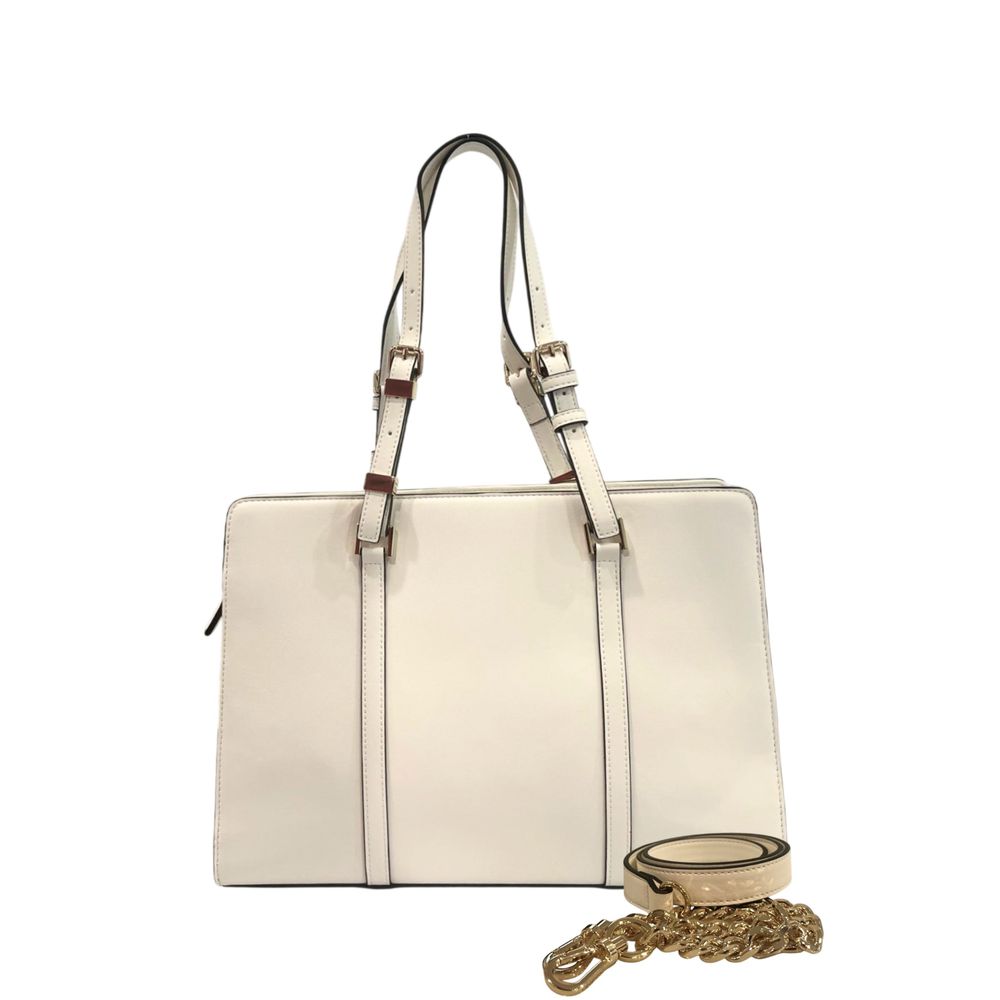 Twinset Women's White PU Shoulder Bag