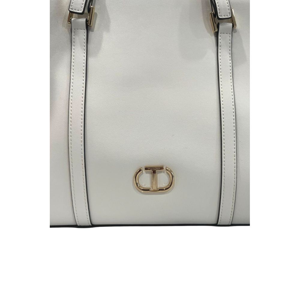 Twinset Women's White PU Shoulder Bag