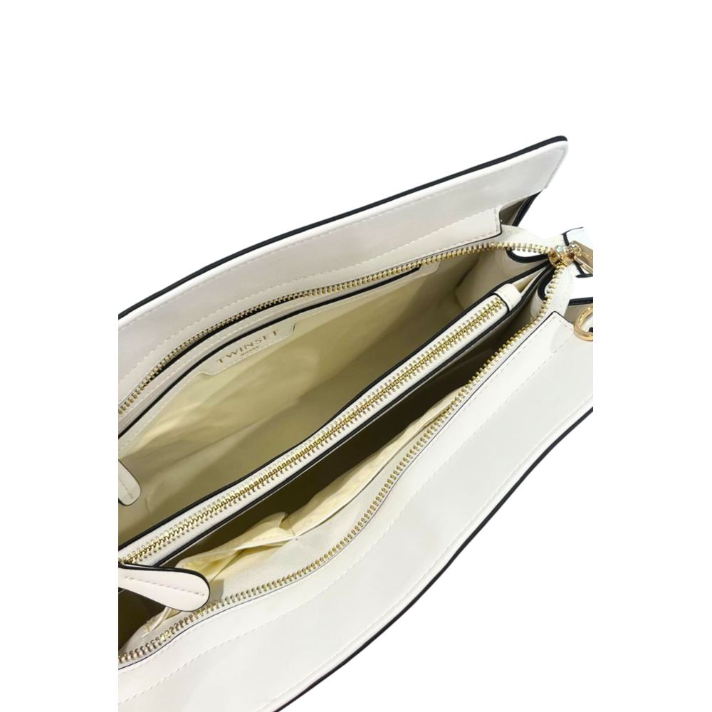 Twinset Women's White PU Shoulder Bag