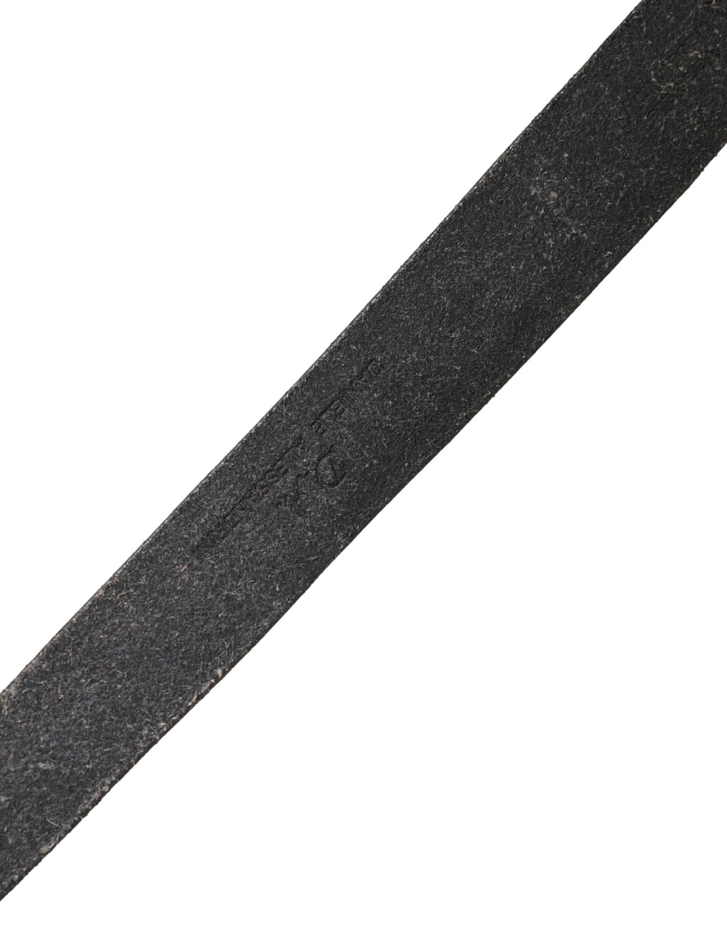 Daniele Alessandrini Men's Black Leather Belt with Metal Buckle