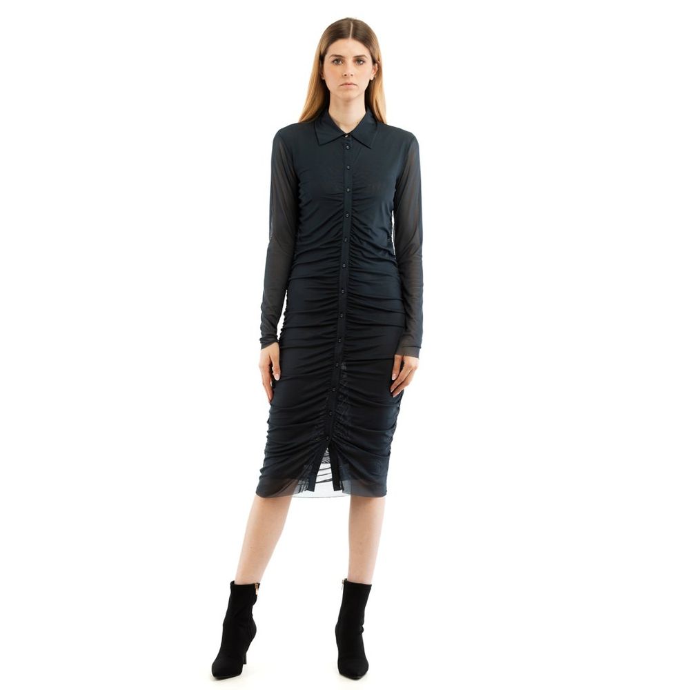 Patrizia Pepe Blue Casual Polyester Dress