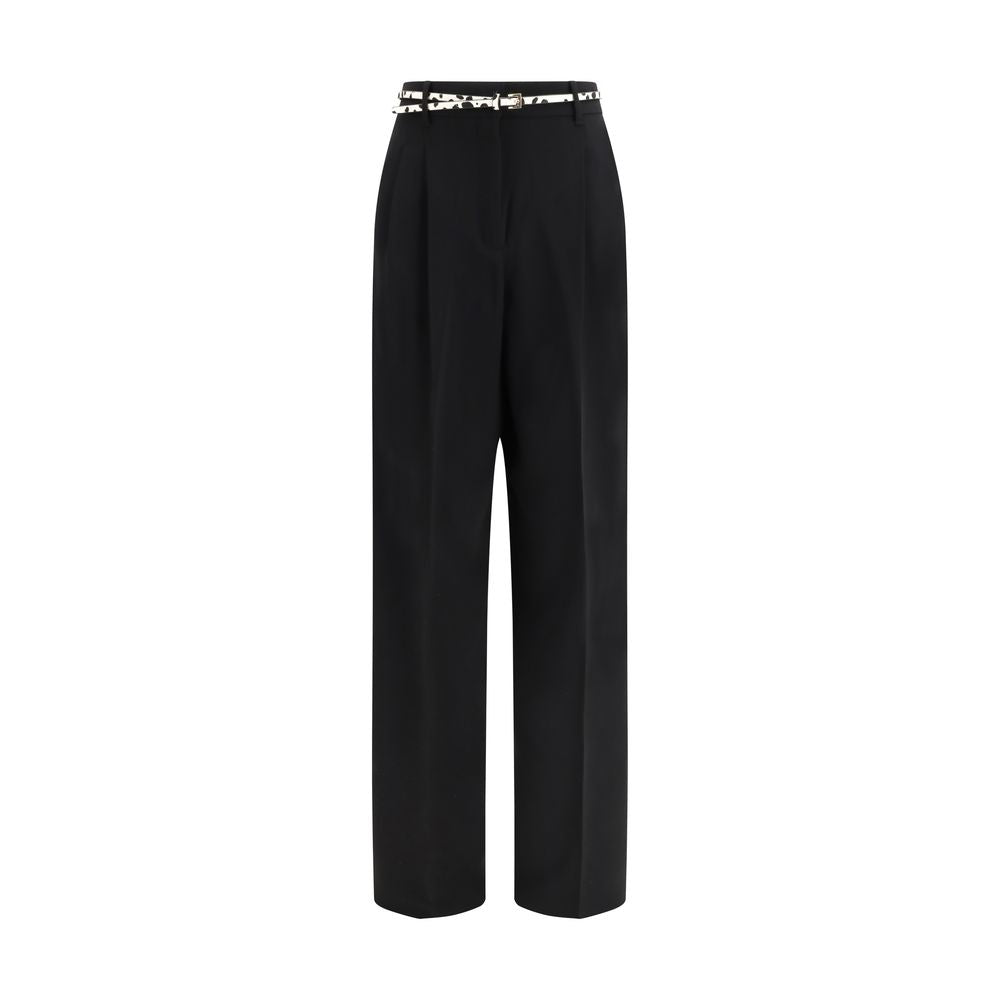 Max Mara Black Triacetate Casual Trousers