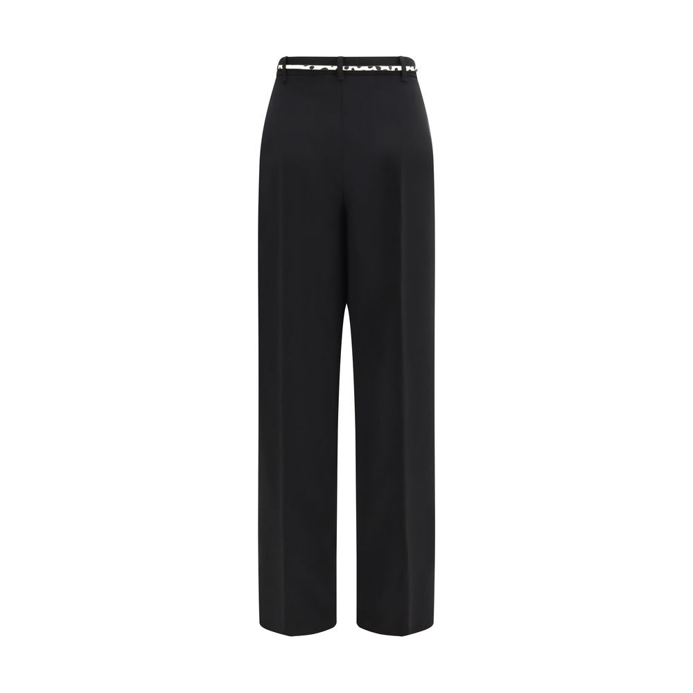 Max Mara Black Triacetate Casual Trousers